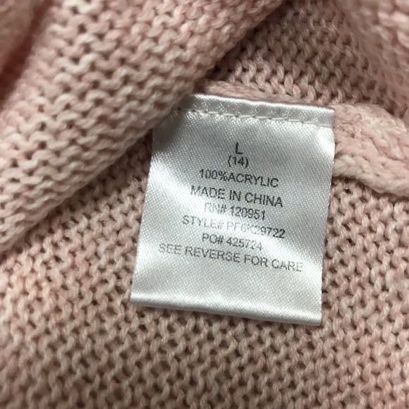 Pink Republic Girls Sequin Snowflake Pink Sweater - Picture 6 of 8